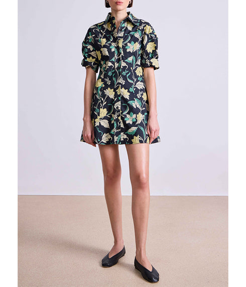 Luz Mini Dress - Essa Floral Citron